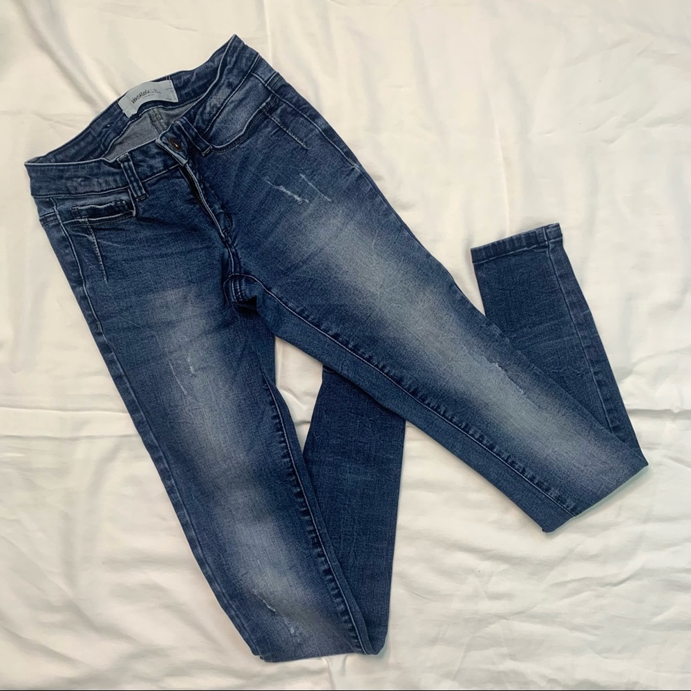Vero Moda Women W24/00 L32 Skinny Denim Dark Wash Skinny Jeans